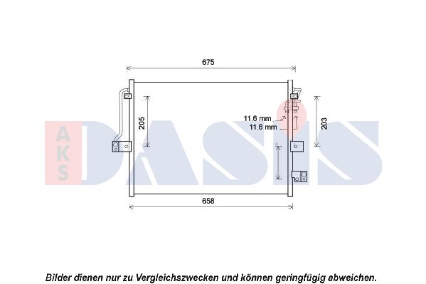 AKS DASIS Kondensators, Gaisa kond. sistēma 512062N